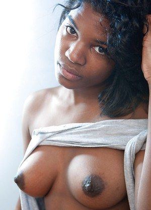 Long ebony nipples